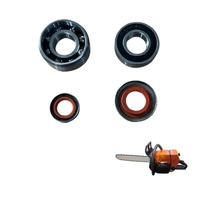 Ķēdes zāģa MS024/MS026/MS240/MS260 6202+16002RS gultņu+2 eļļas blīvējuma komplekti